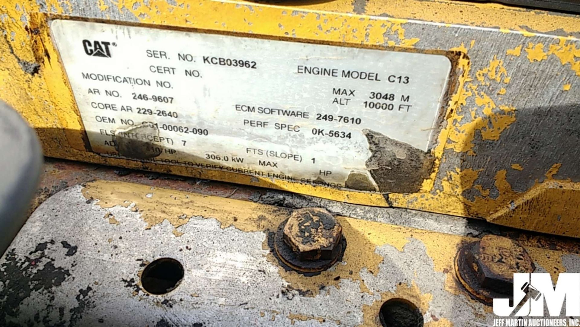 2013 CATERPILLAR C13 SN: KCB03962 ENGINE - Image 7 of 7