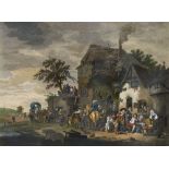 Isaac Van Ostade - - A Country Wake, From the original Picture by Isaac Ostade in the Collec