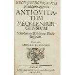 Occulta - - Hector Gottfried Masius. Antiquitatum Mecklenburgensium. Schediasma histo