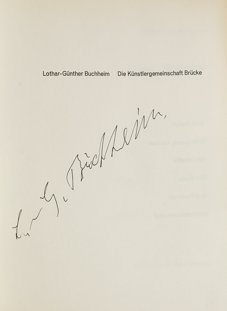 Erich Heckel. Maschinenschriftlicher Brief mit eigenhändiger Unterschrift. 13. Jan. 1964 (E