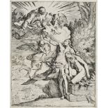 Pietro Testa (1611 Lucca - 1650 Rom)Die Opfer Abrahams. Um 1640/42. Radierung a