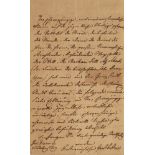 Klemens Wenzel Lothar von Metternich. Eigenhändiger Brief des österr. Diplomaten und Sta