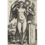 Hans Sebald Beham (1500 Nürnberg - 1550 Frankfurt/Main)Der Tod und das stehend