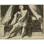 Jan Harmensz Muller (1571 Amsterdam - 1628 ebenda)Tod der Kleopatra. Um 1592.