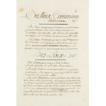 R.G. Rhétorique. Um 1750-1780. Ohne Orts- und Jahresangabe. Französische Handschrift auf Papier.