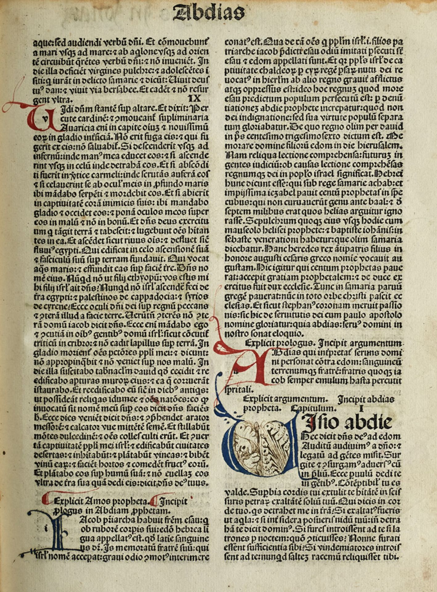 Inkunabeln - Biblia latina - - Johannes Herbort von Seligenstadt (Hrsg.) Hieronymus (Übe