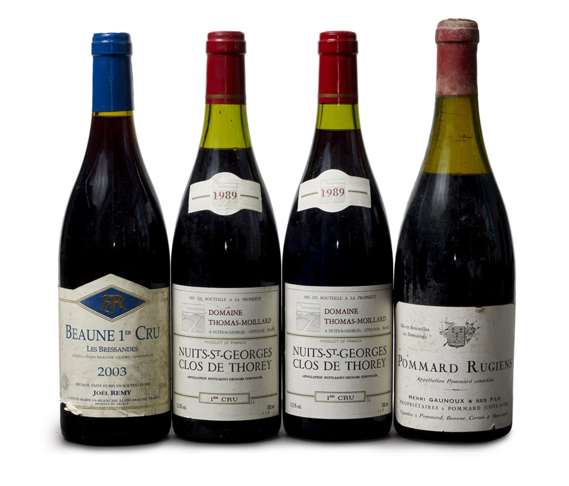 Spiritiuosen - Wein - - Burgunder - 4 Flaschen Rotwein aus dem Burgund: I. Beaune 1er Cru