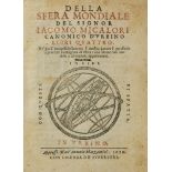 Astronomie - - Giacomo Micalori. Della sfera mondiale, libri quattro. Titel in Rot