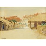 Eduard Uhlenhuth (1853 Anklam - 1919)Straße in Tanga (Tansania) D.O. Afrika. U