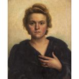 Fritz E. Horn (20. Jhd.)Portrait einer Opernsängerin. Öl auf Leinwand. Signie