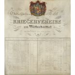 Gedächtnistafel des Kirchenvereins zu Wolfenbüttel aus den Jahren 1813, 1814 und 1815. Niedergesc