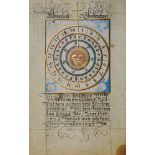 Albrecht Glockendon. Kalendar von 1526. Mit 14 mit 23 ½ Karat Handvergoldung vergoldeten