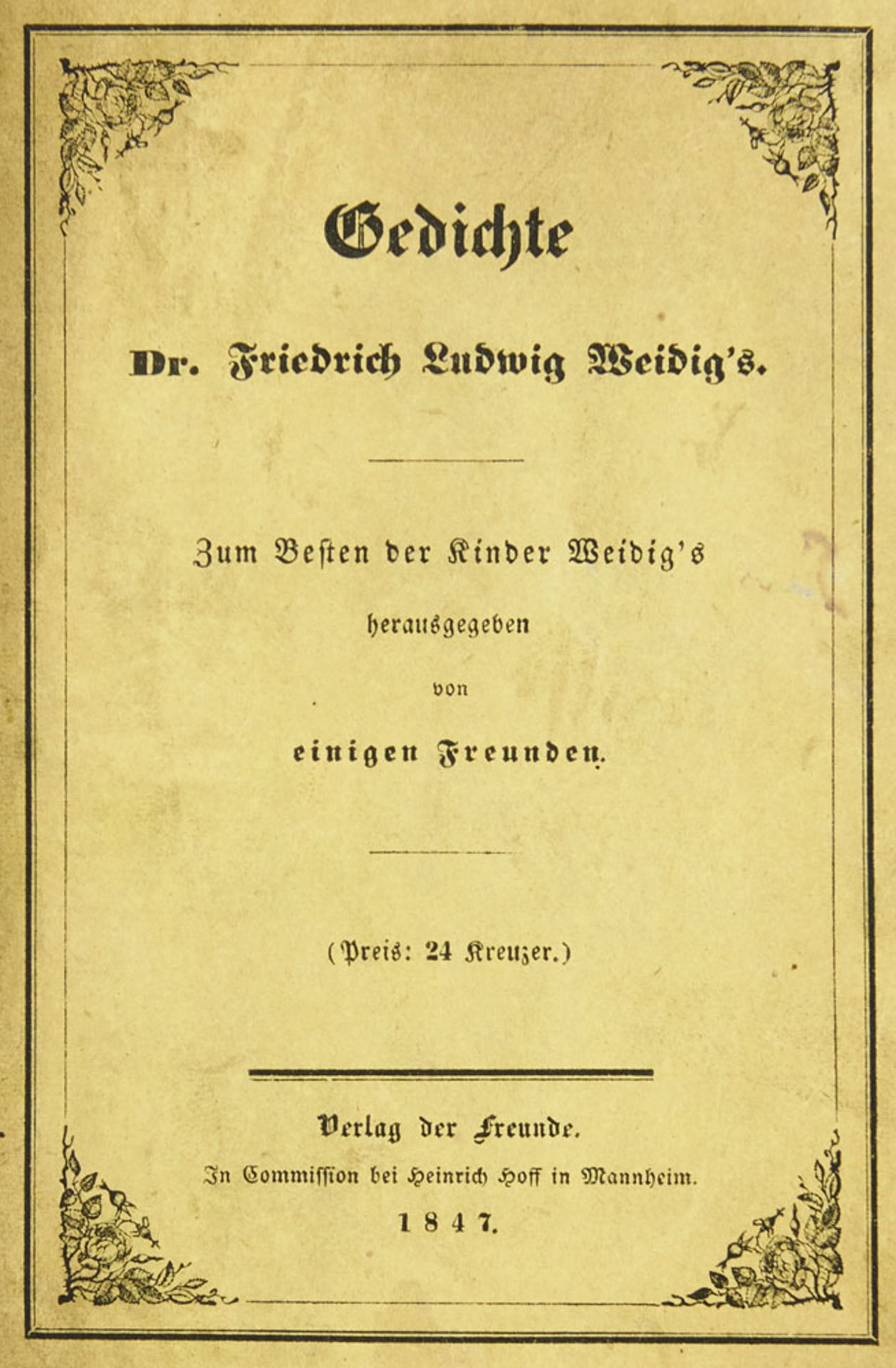 Friedrich Ludwig Weidig. Gedichte. Zum
