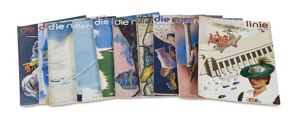 Art Déco Die neue Linie. Sammlung von 67 Heften der Zeitschrift.