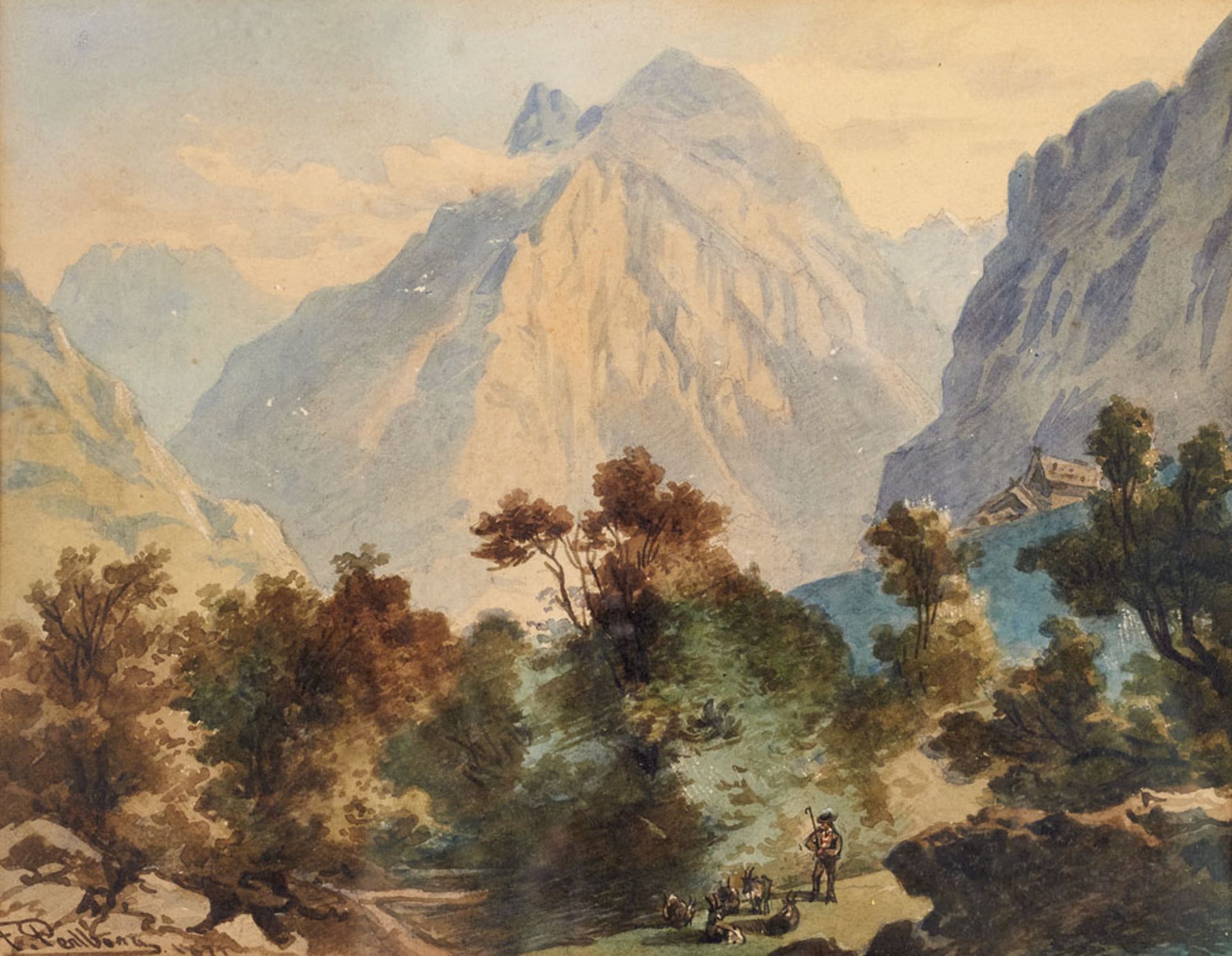 Alpen - - Friedrich Perlberg. (1848