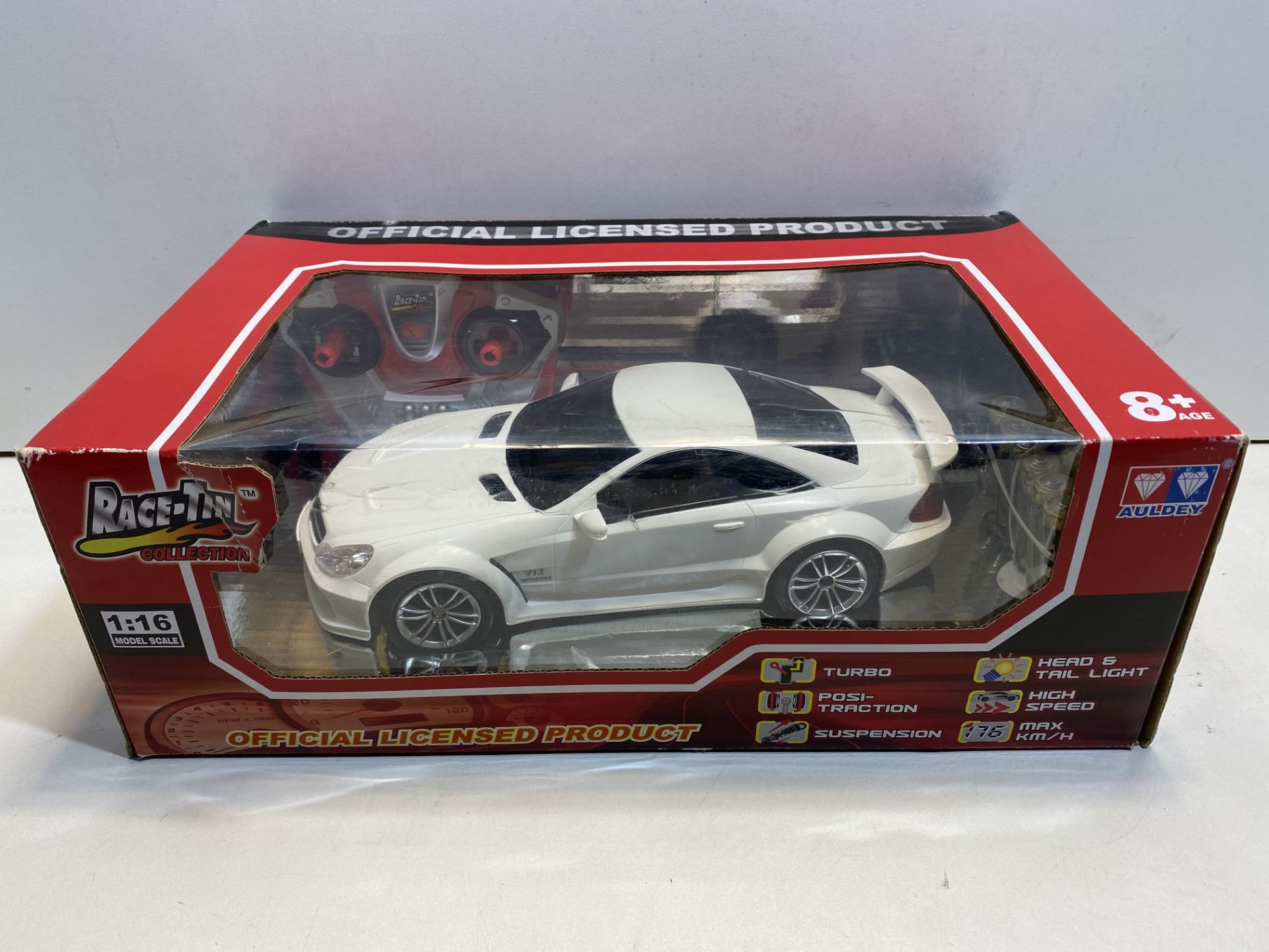 1 x Race-Tin White Mercedes Benz SL65 AMG Model Car | 6911400320886