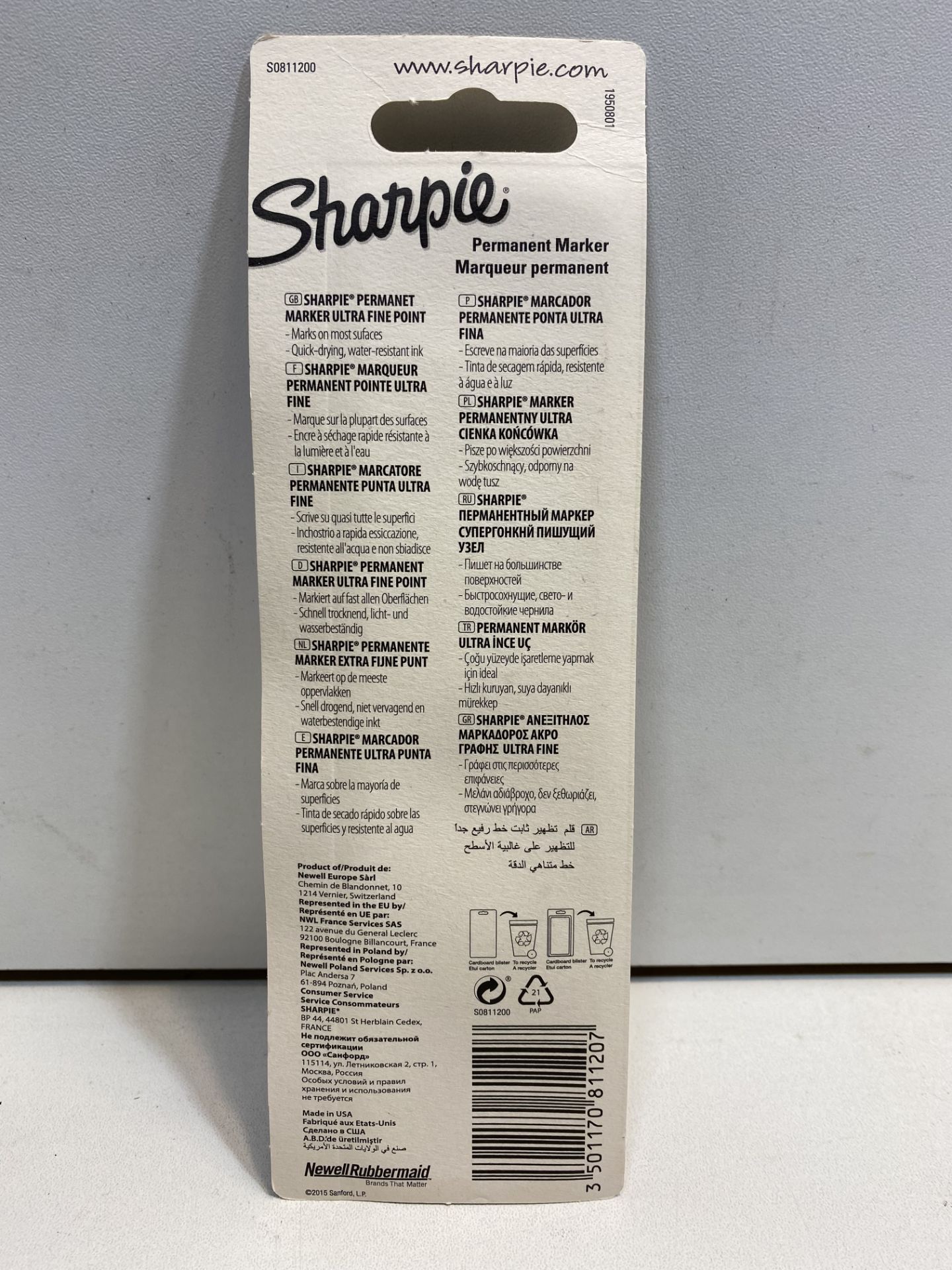 18 x Sharpie Ultra Fine Permanent Marker Black 2 Pack – DE707 | 3501170811207 - Image 3 of 3