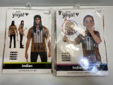 4 x Mixed Lot Of Yiija Indian Boy & Indian Adult Costume T-Shirts | No VAT on Hammer