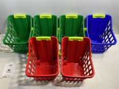 6 x Various Coloured Childrens Shopping Trolleys | 8002936833006