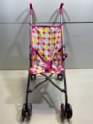1 x Kids Foldable Pink Doll Stroller | 8711866273577