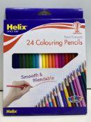 7 x Helix Colouring Pencils - Full Size Hexagonal | 079252328767