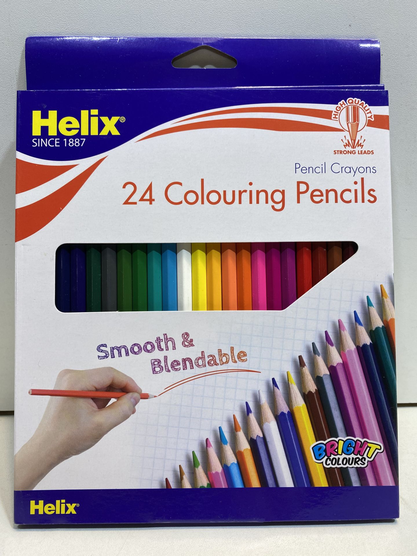 7 x Helix Colouring Pencils - Full Size Hexagonal | 079252328767