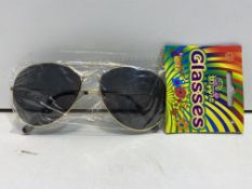 20 x BIKER/70S/PILOT/PIMP/AVIATOR GLASSES, FANCY DRESS ACCESSORY | 5051090907613