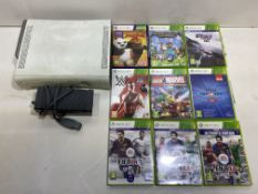 Xbox 360 Games Console w/ 4 x Controllers, Headset, Kinect Sensor & 9 x Games