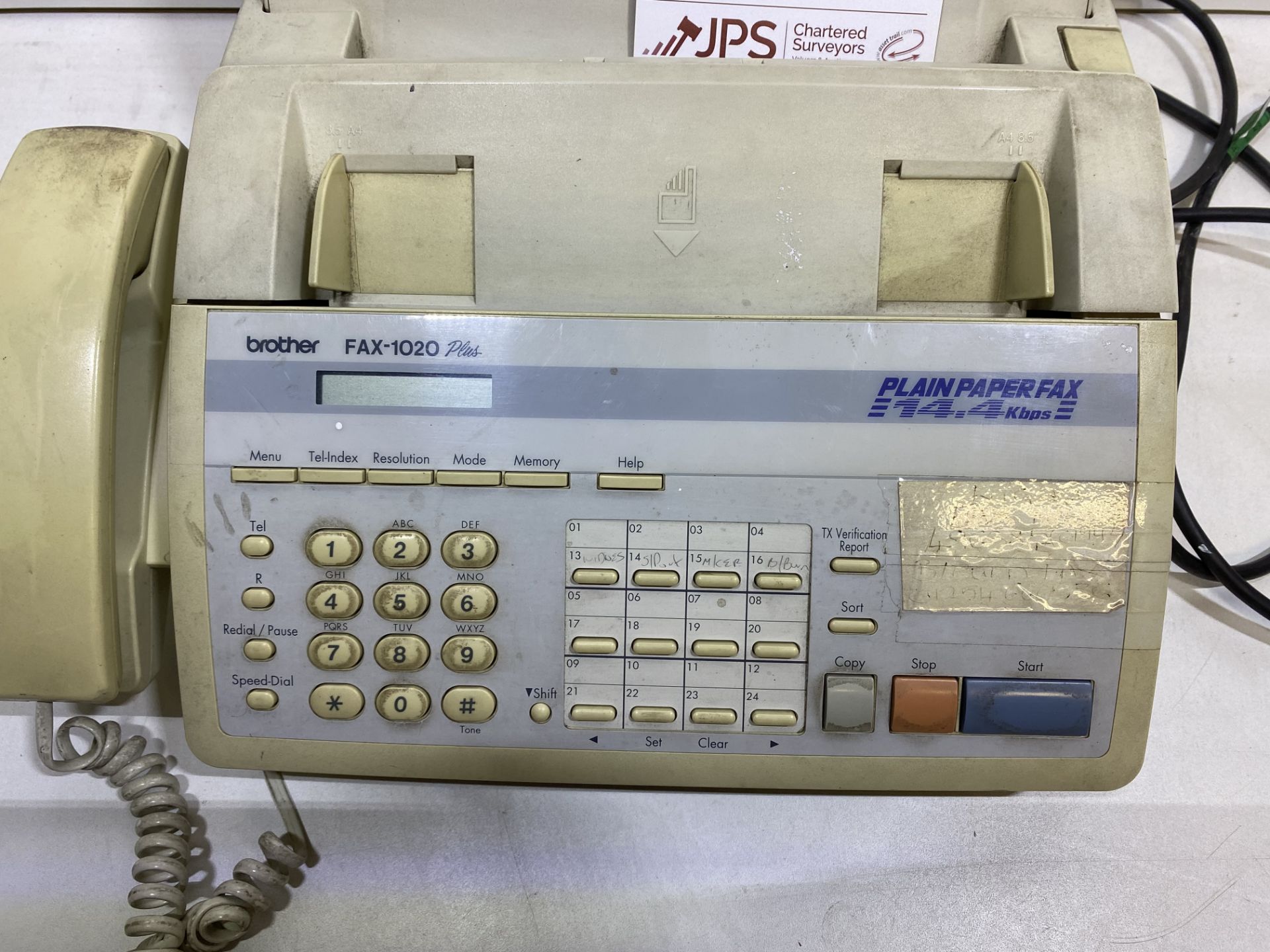 Brother FAX-1020 Plus Fax Machine - Image 3 of 7