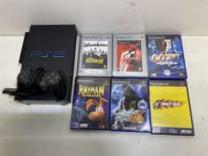 Playstation 2 Games Console w/ Controller & 6 x Games