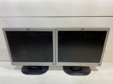 4 x HP 1702 Computer Monitors