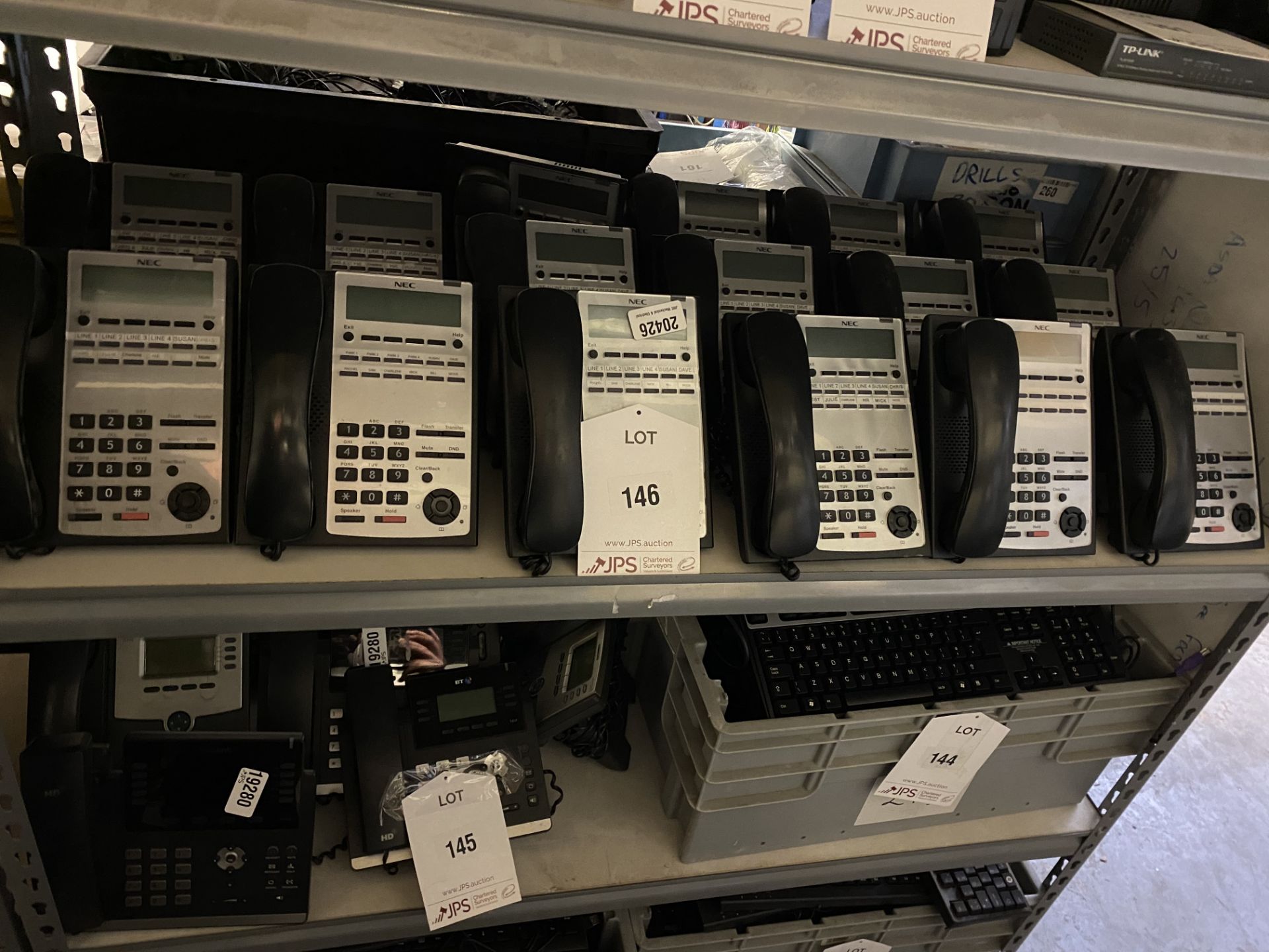 16 x NEC IP4WW-12TXH-B-TEL (BK) Telephones