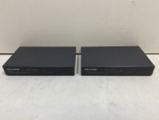 2 x TP-Link SF1008P 8 Port Desktop PoE Switches