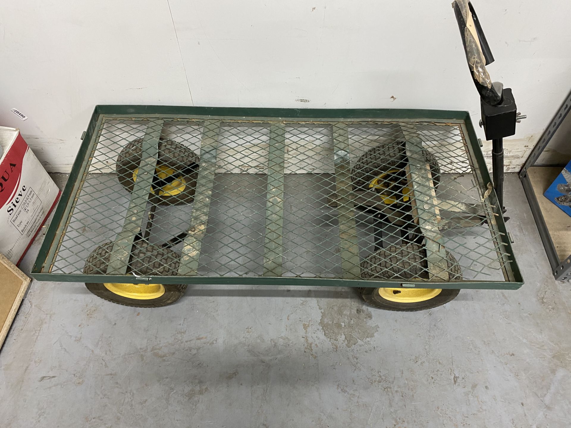 Wheeled Pull Trolley w/ Mesh Base - Image 3 of 3