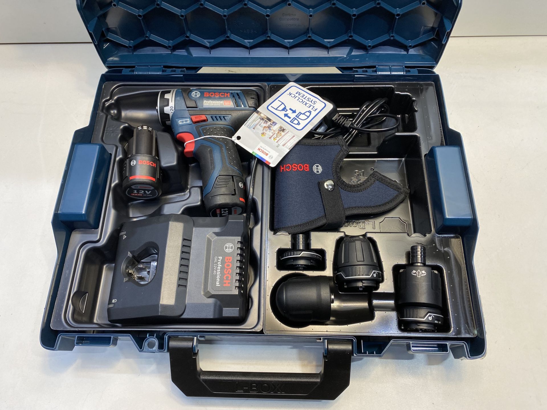 Bosch GSR 12v-15 FC Professional Drill/Driver Set