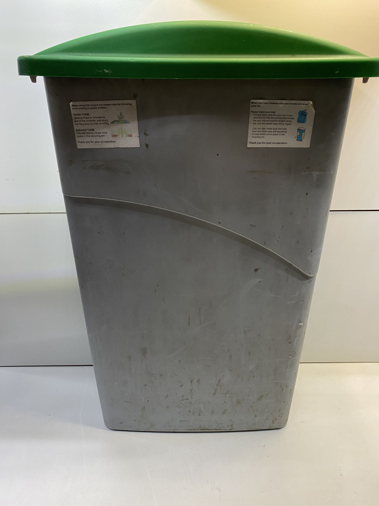 Large Green/Grey Recycling Bin