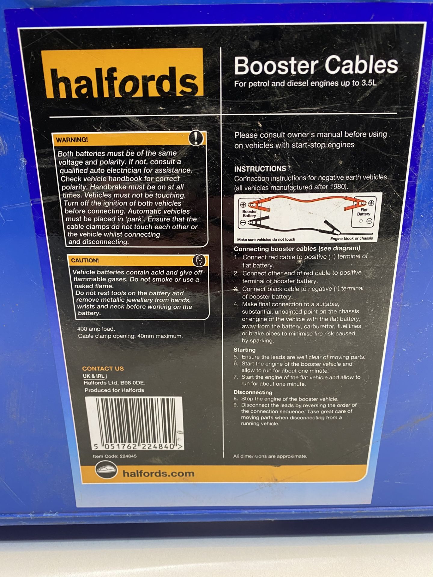 Halfords Jumper Cable Set - Image 3 of 5