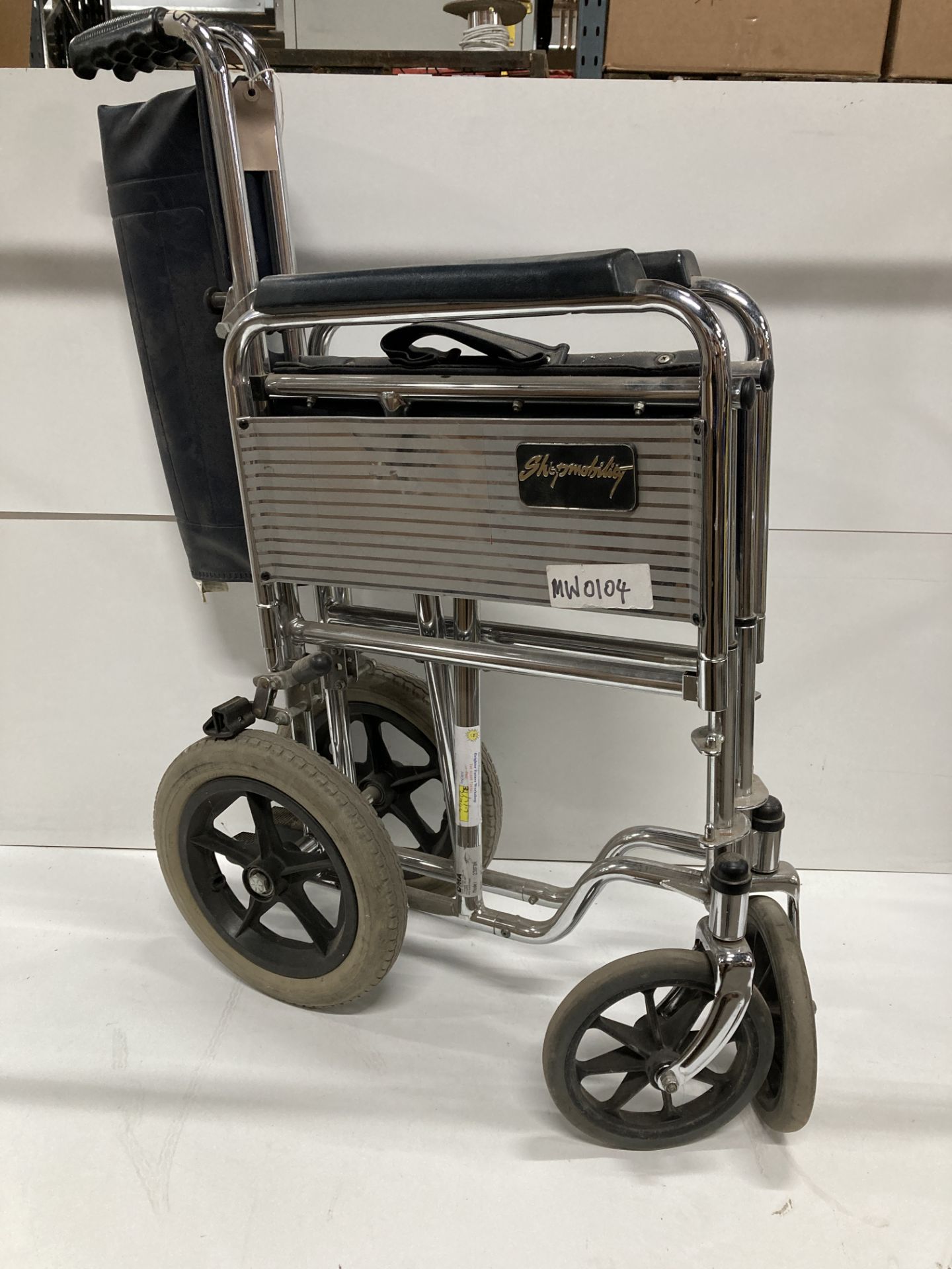 Shopmobility Collapsible Wheelchair w/ Brakes - Image 3 of 3
