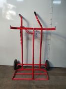 Twin Oxygen/Acetylene Bottle trolley with wheels