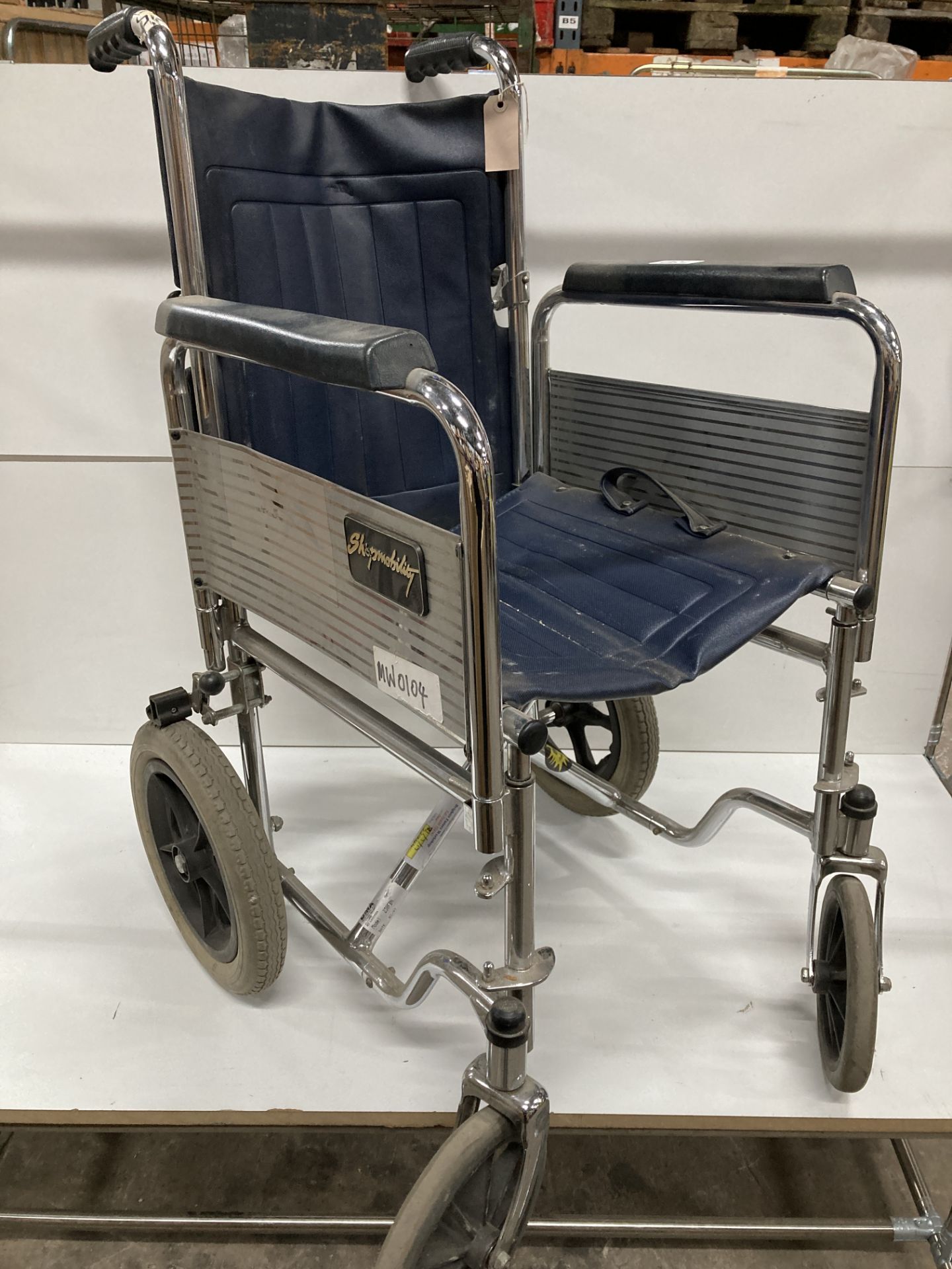 Shopmobility Collapsible Wheelchair w/ Brakes