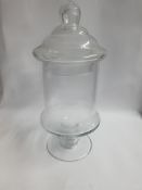 Clear Glass Bonbon Jar | 35cm