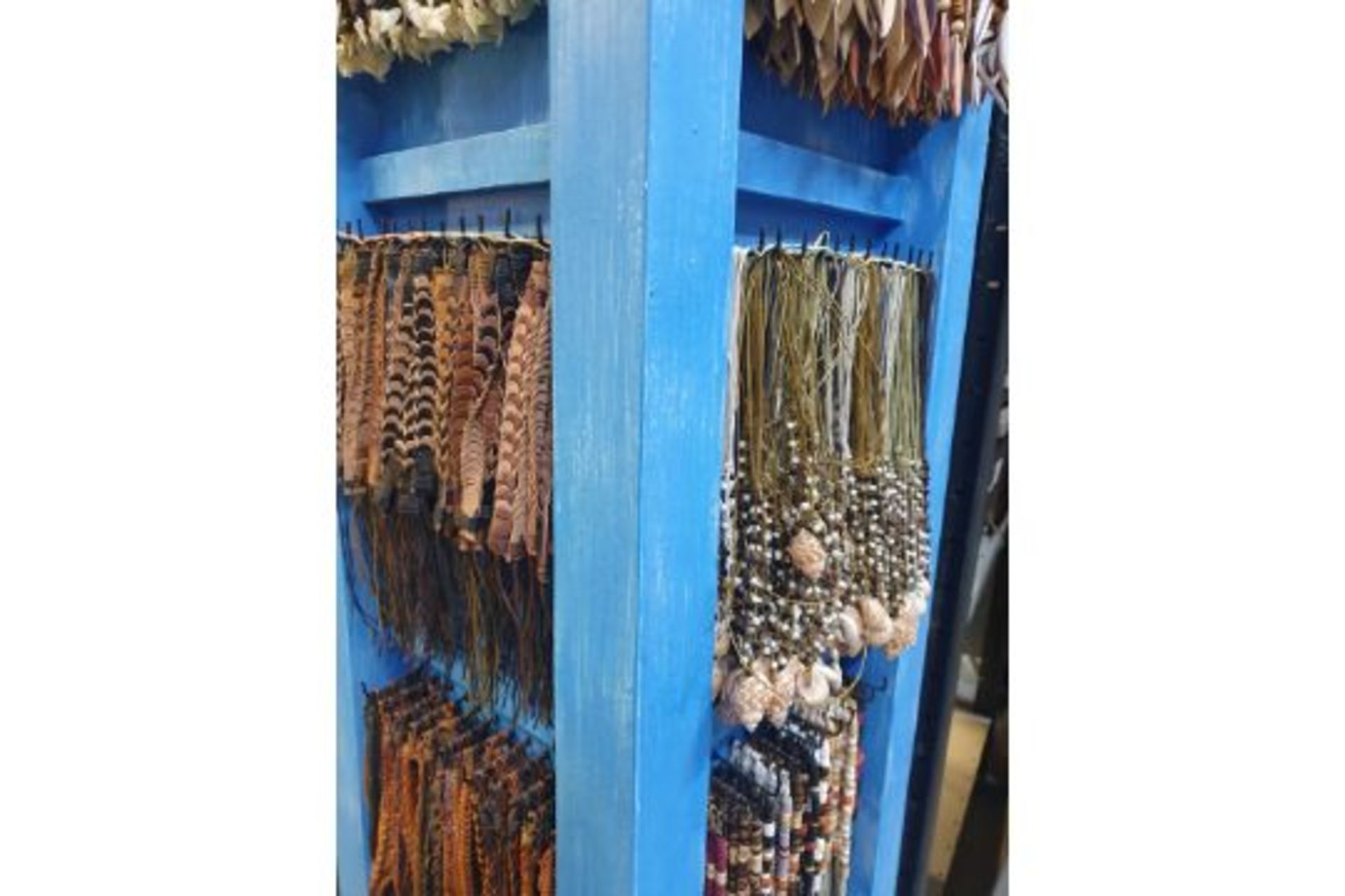 Rotating Display Stand w/Large Quantity of Necklaces/Friendship Bracelets - Image 2 of 5