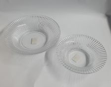 Pair of Glass Serving Bowls