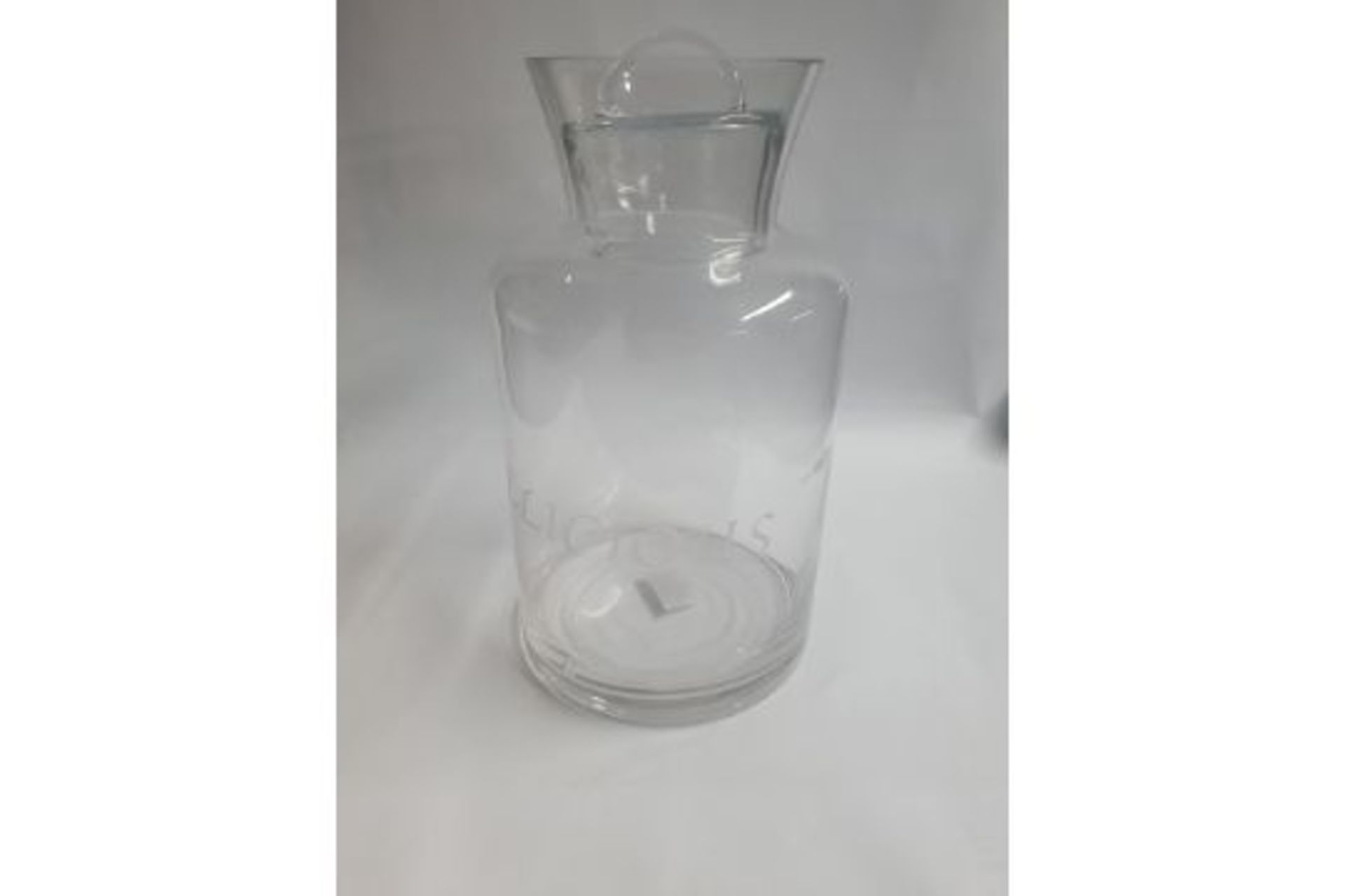 Clear Glass Cookie/Storage Jar w/Lid