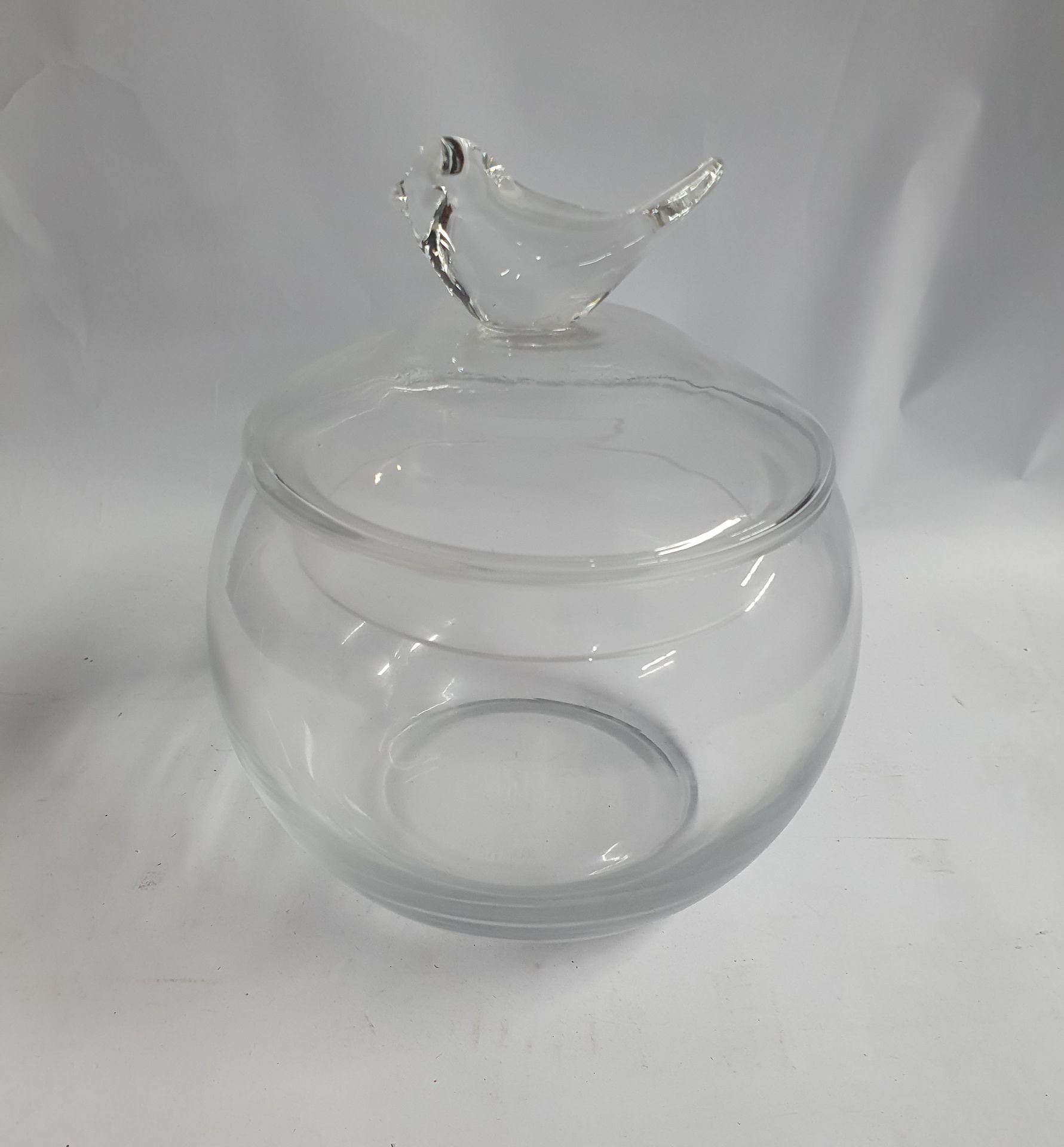 Candy Jar with Bird Lid