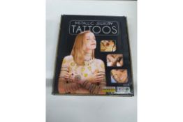 Box of Metallic Jewellery Tattoos | 96 Packs