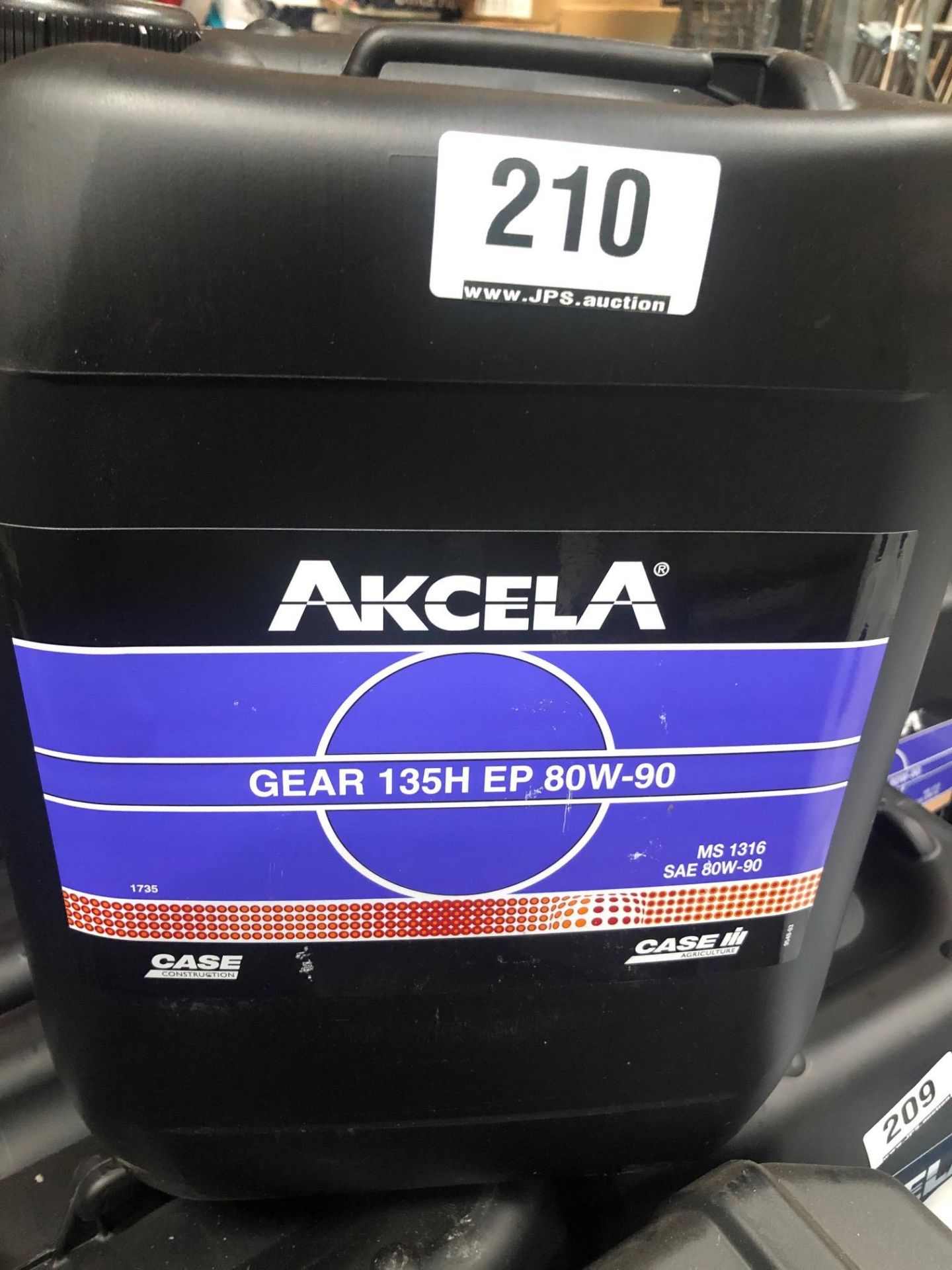 7 x 20L Drums of Akcela MS 1316 Gear 135H EP 80W-90