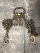 4 x Various Heavy Duty Lifting Hooks/Chains as per pictures