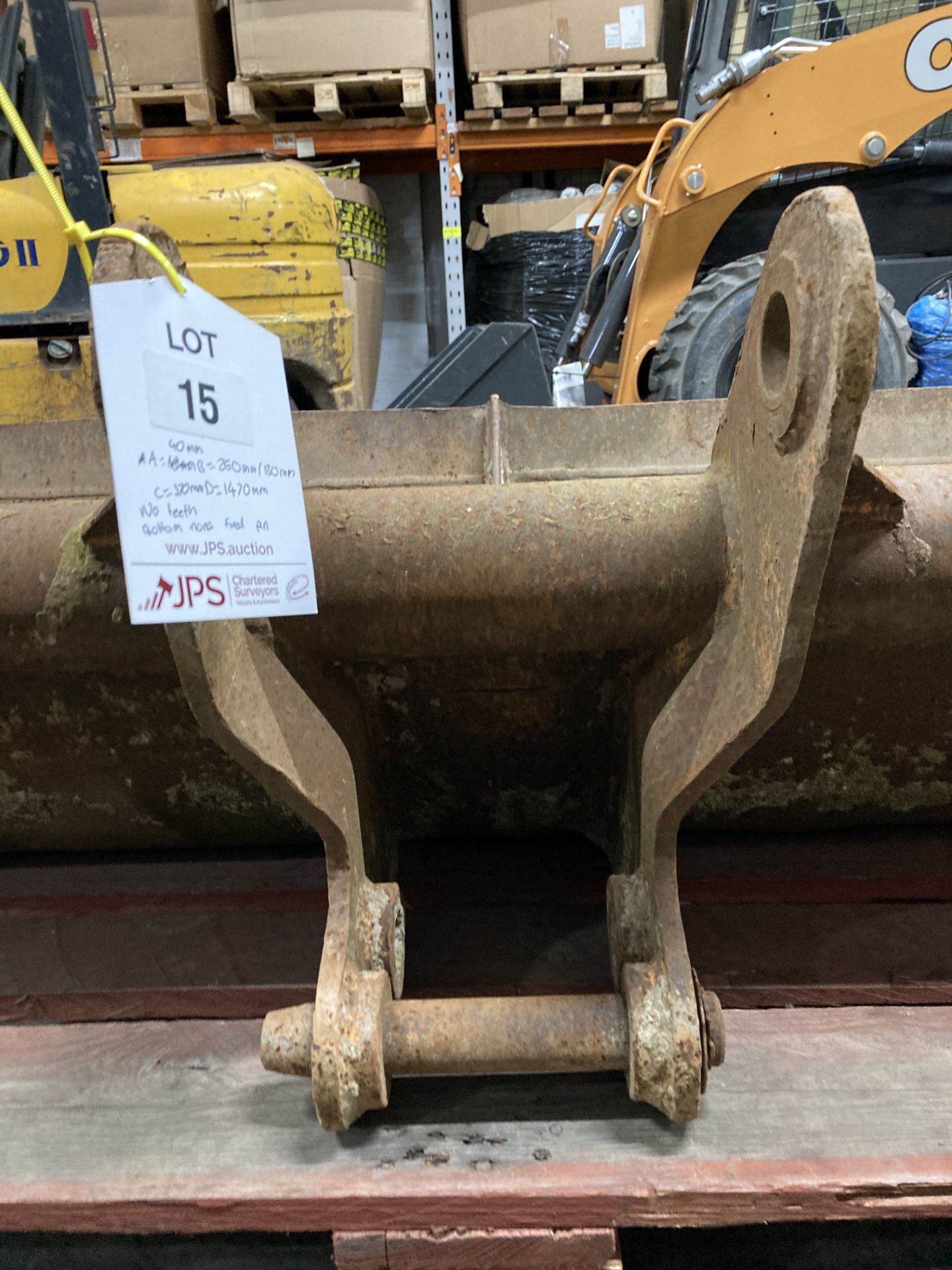 Unbranded Grading/Ditching Bucket Attachment | 40mm x 260mm x 370mm x 1470mm - Image 4 of 4