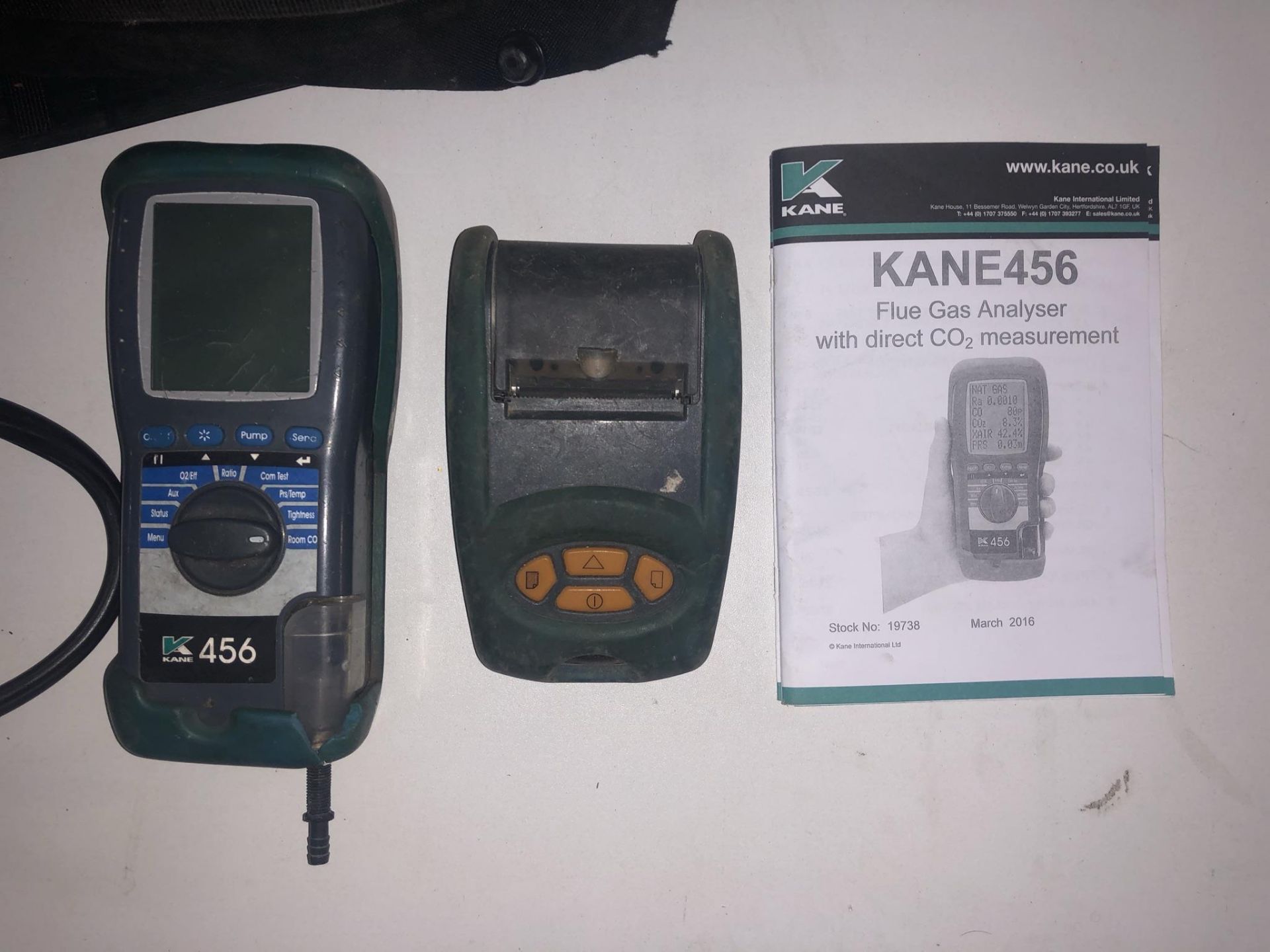 Kane 456 Flue Gas Analyser w/ Printer & Bag - Image 2 of 3